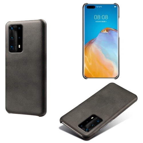 

For Huawei P40 Pro+ Calf Texture PC + PU Phone Case(Black)