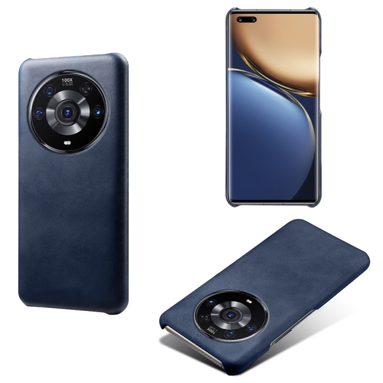 

For Honor Magic3 Pro Calf Texture PC + PU Phone Case(Blue)
