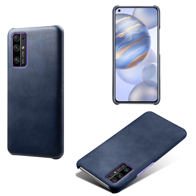 

For Honor 30 Calf Texture PC + PU Phone Case(Blue)