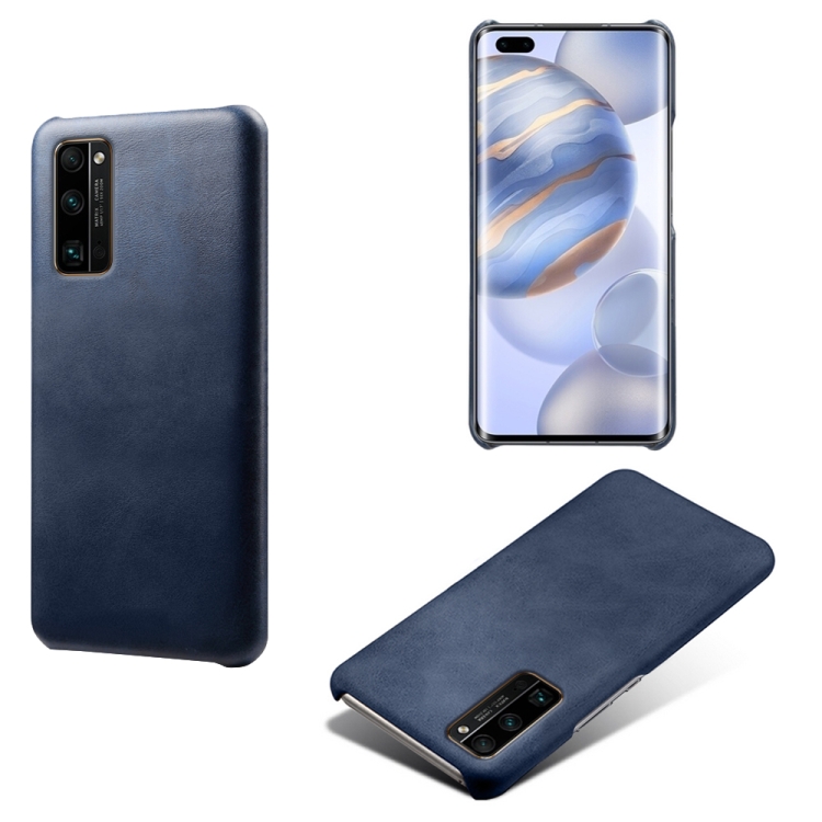 

For Honor 30 Pro Calf Texture PC + PU Phone Case(Blue)