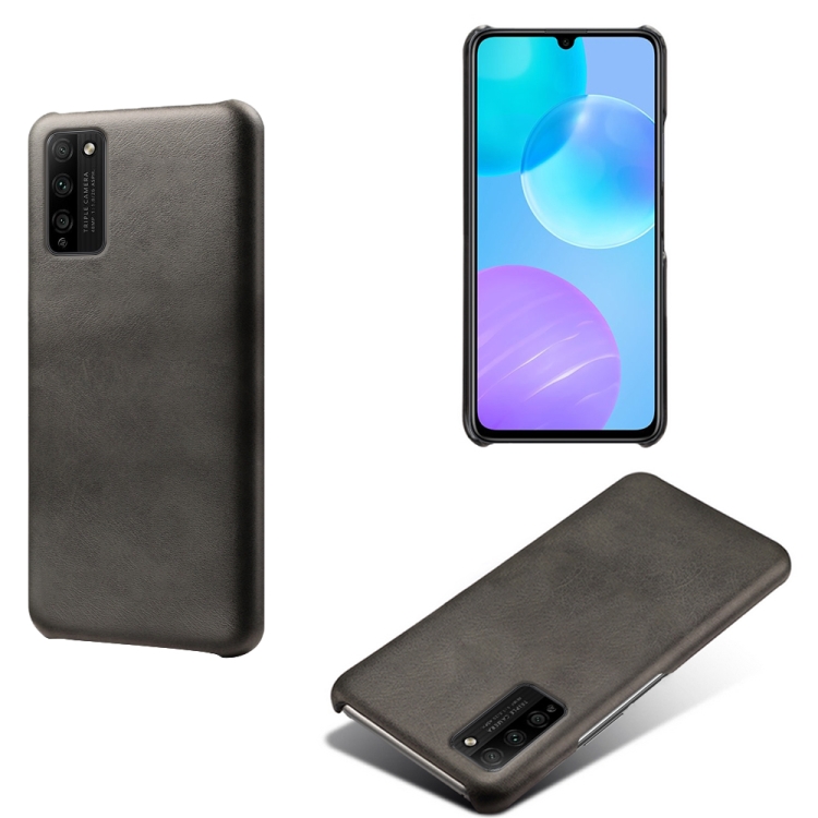 

For Honor 30 Youth Calf Texture PC + PU Phone Case(Black)