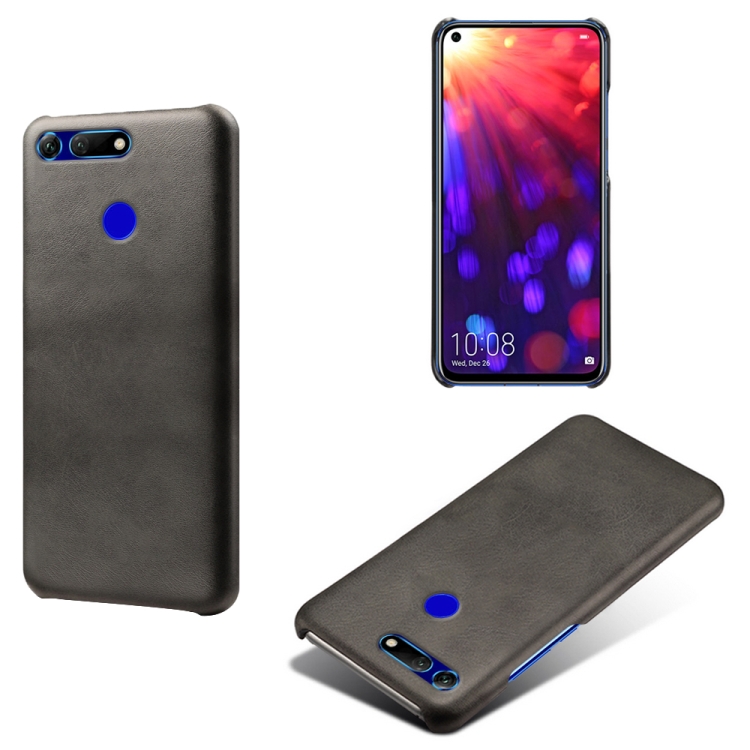 

For Honor View 20 / V20 Calf Texture PC + PU Phone Case(Black)