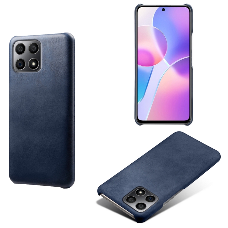 

For Honor X30i Calf Texture PC + PU Phone Case(Blue)