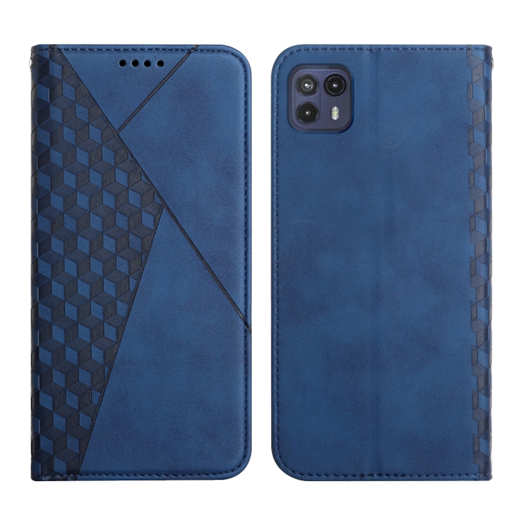 

For Motorola Moto G50 5G Skin Feel Magnetic Leather Phone Case(Blue)
