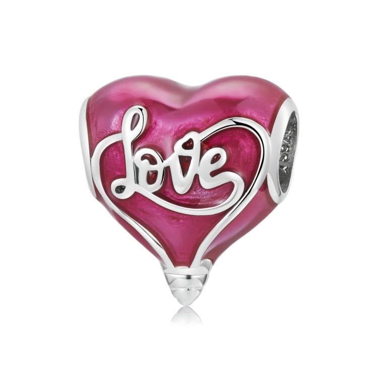 

S925 Sterling Silver Heart Light Beads DIY Bracelet Necklace Accessories