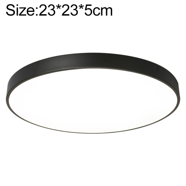 

Macaron LED Round Ceiling Lamp, White Light, Size:23cm(Black)