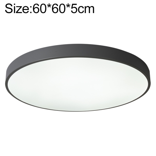 

Macaron LED Round Ceiling Lamp, Stepless Dimming, Size:60cm(Black)