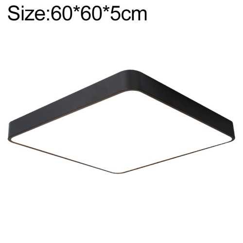 

Macaron LED Square Ceiling Lamp, 3-Colors Light, Size:60cm(Black)