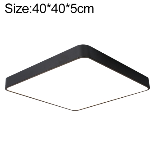 

Macaron LED Square Ceiling Lamp, Stepless Dimming, Size:40cm(Black)