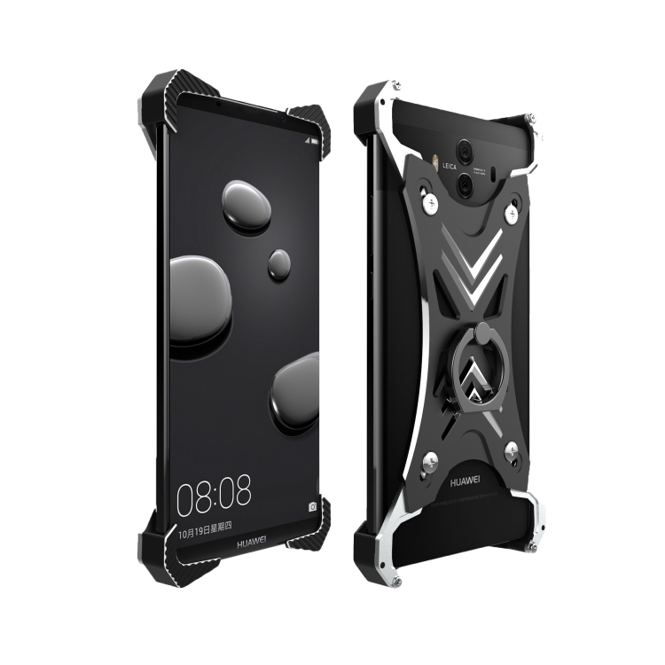 

For Huawei Mate 10 PC Sword Soul Shockproof Armor Metal Protective Case with Ring Holder(Black)