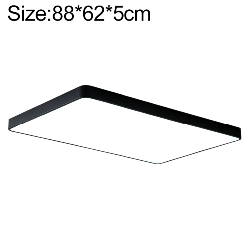 

Macaron LED Rectangle Ceiling Lamp, White Light, Size:88x62cm(Black)