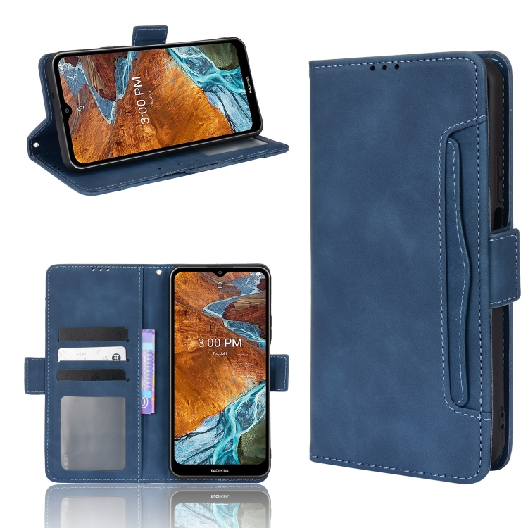 

For Nokia G300 Skin Feel Calf Pattern Leather Phone Case(Blue)