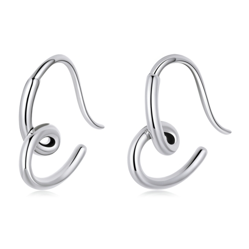 

S925 Sterling Silver Simple Heart Ear Stud Women Earrings