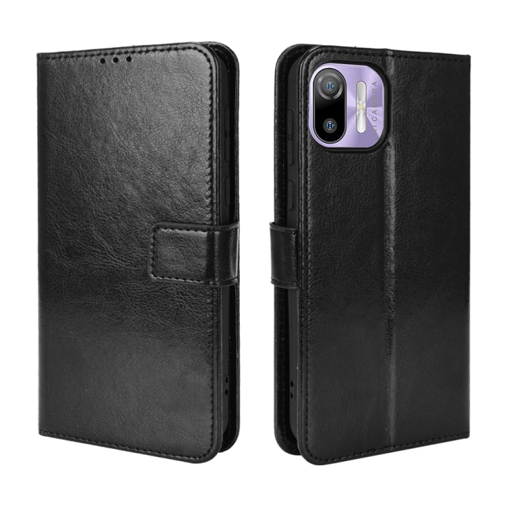 

For Ulefone Note 6/ Note 6P Retro Crazy Horse Texture Leather Phone Case(Black)