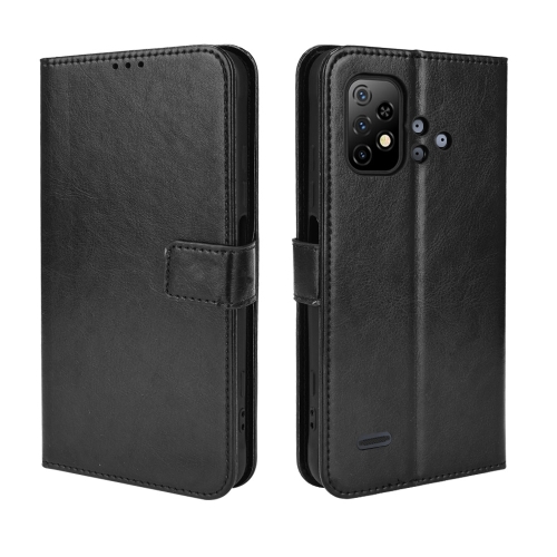 

For UMIDIGI Bison X10 Retro Crazy Horse Texture Leather Phone Case(Black)