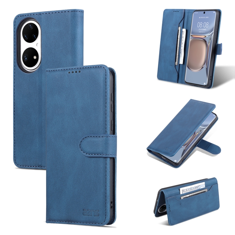 

For Huawei P50 AZNS Dream II Skin Feel Horizontal Flip Leather Case(Blue)