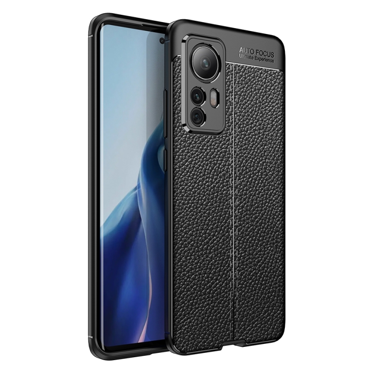 

For Xiaomi Mi 12 5G Litchi Texture TPU Shockproof Phone Case(Black)