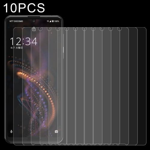 

10 PCS 0.26mm 9H 2.5D Tempered Glass Film For Sharp Aquos R5G