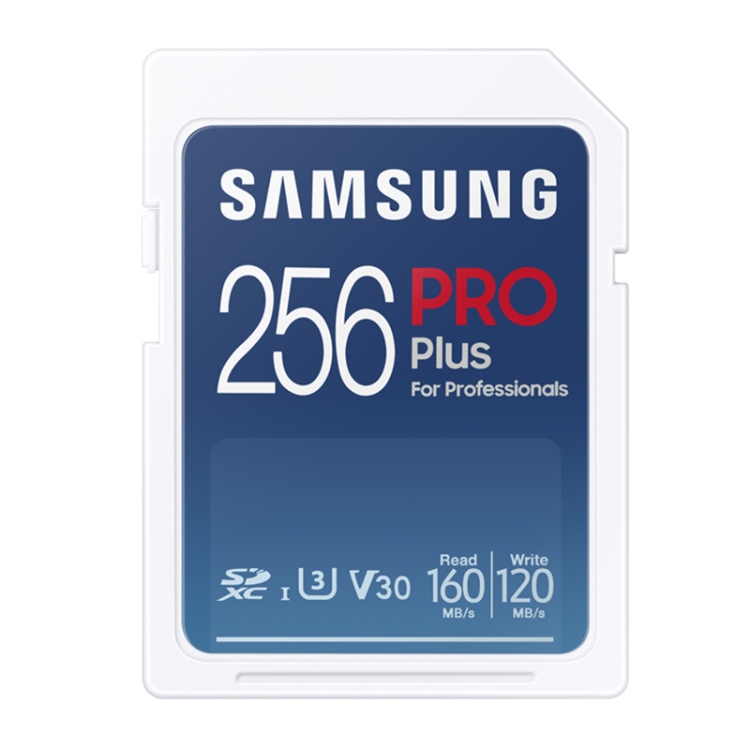 

Original Samsung Pro Plus SD Memory Card (2021), Capacity:256GB(Blue)
