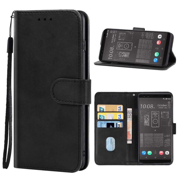

Leather Phone Case For HTC EXODUS 1 Binance Edition(Black)
