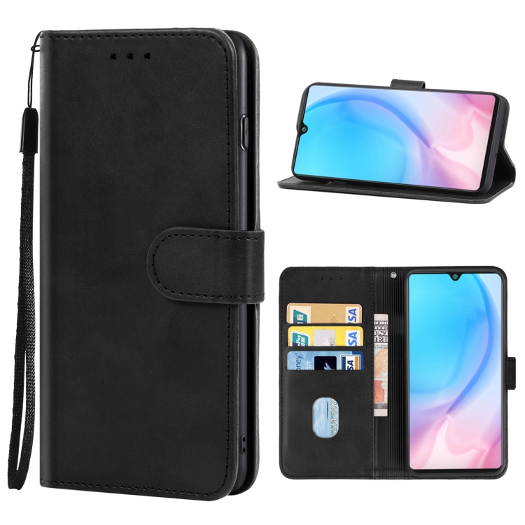 

Leather Phone Case For CUBOT J9(Black)