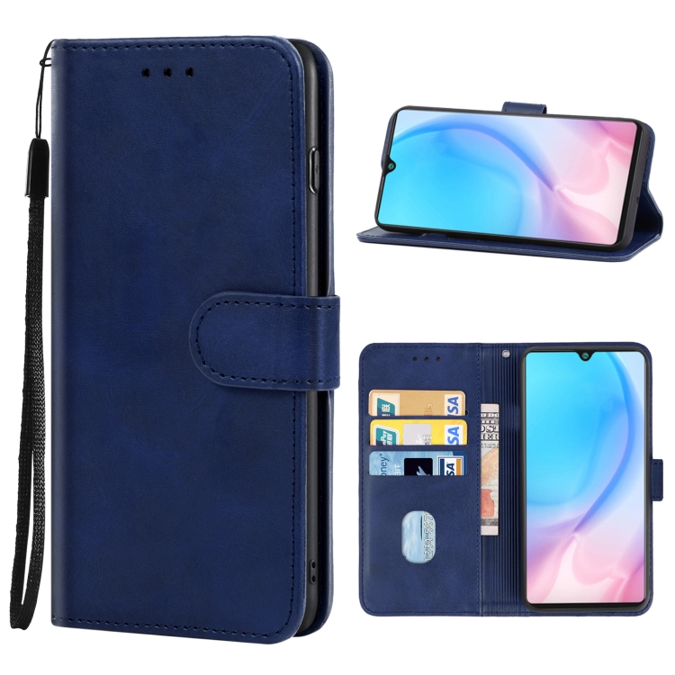 

Leather Phone Case For CUBOT J9(Blue)