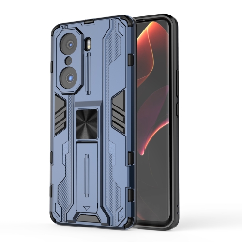 

For Honor 60 Pro Supersonic PC + TPU Phone Case with Holder(Blue)