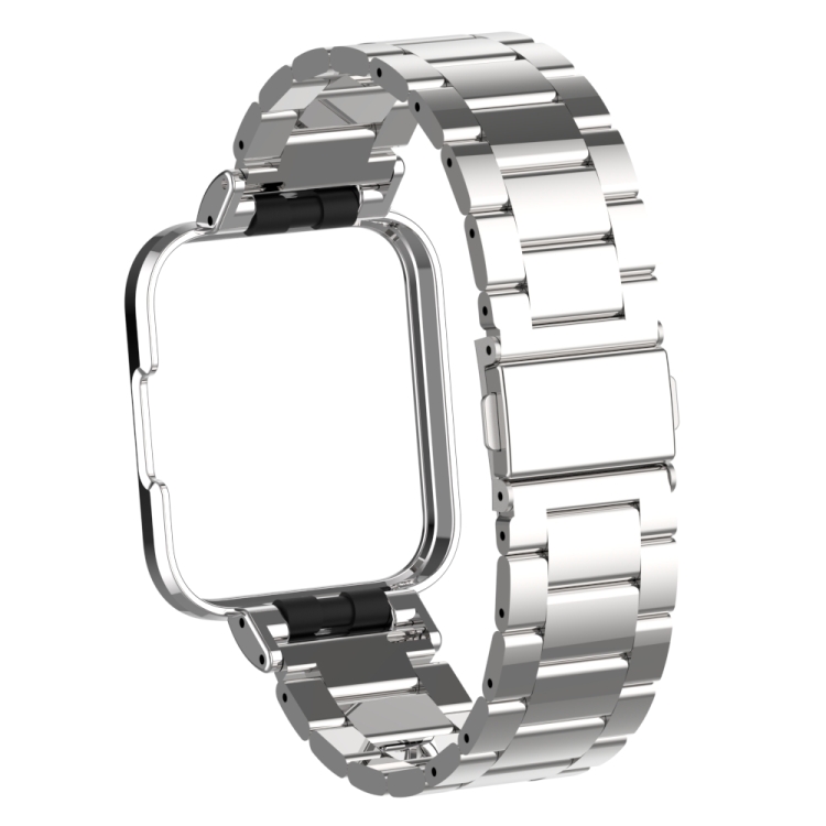 

For Xiaomi Redmi Watch 2 Three-Bead Metal Watchband(Silver)
