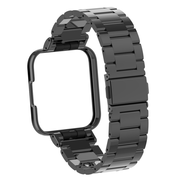 

For Xiaomi Redmi Watch 2 Three-Bead Metal Watchband(Black)