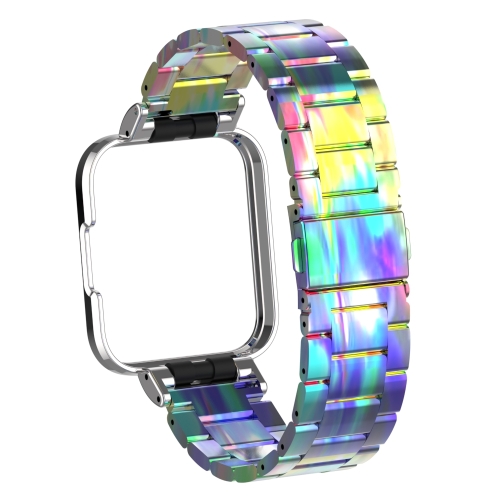 

For Xiaomi Redmi Watch 2 Three-Bead Metal Watchband(Colorful)