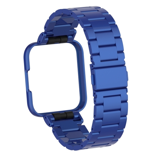 

For Xiaomi Redmi Watch 2 Three-Bead Metal Watchband(Blue)
