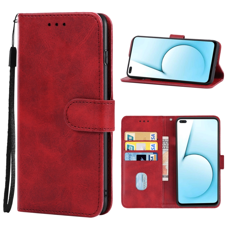 

Leather Phone Case For OPPO Realme X50T(Red)