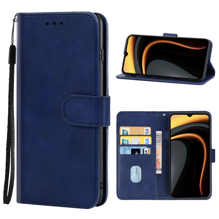 

Leather Phone Case For Xiaomi Poco C31(Blue)