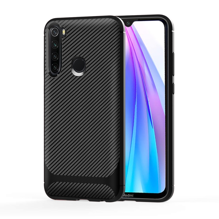 

For Xiaomi Redmi Note 8T Carbon Fiber Texture Shockproof TPU Protective Case(Black)