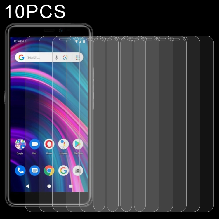 

10 PCS 0.26mm 9H 2.5D Tempered Glass Film For BLU J9L