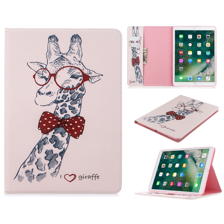 

For iPad 10.5 inch Colored Drawing Pattern Horizontal Flip PU Leather Case with Holder & Card Slots & Wallet(Deer)