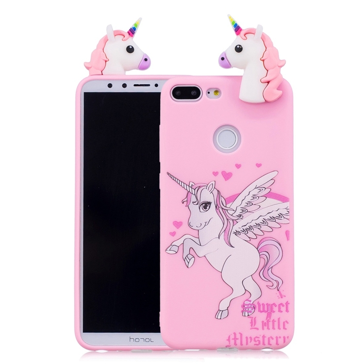 

For Huawei Honor 9 Lite Shockproof Cartoon TPU Protective Case(Unicorn)