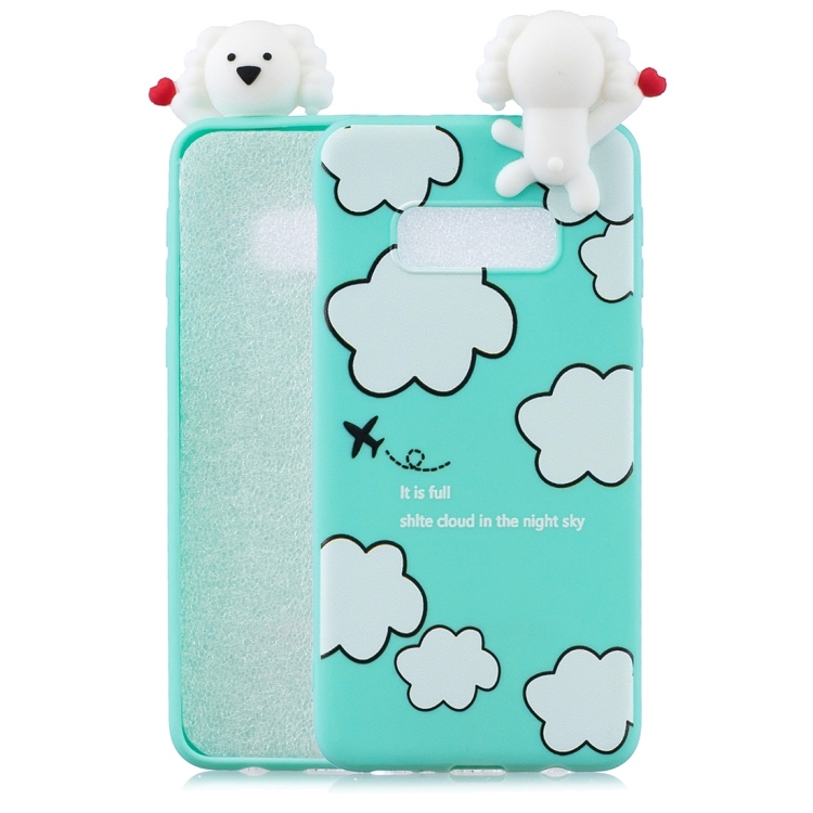 

For Galaxy S10e Shockproof Cartoon TPU Protective Case(Clouds)