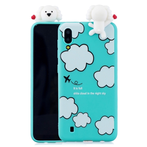 

For Galaxy M10 Shockproof Cartoon TPU Protective Case(Clouds)