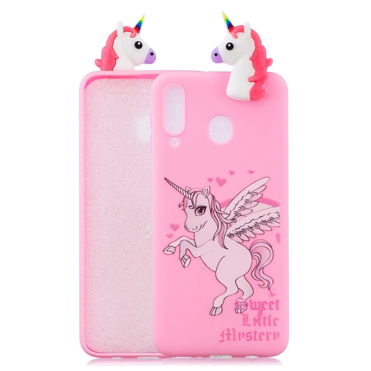 

For Galaxy M30 Shockproof Cartoon TPU Protective Case(Unicorn)