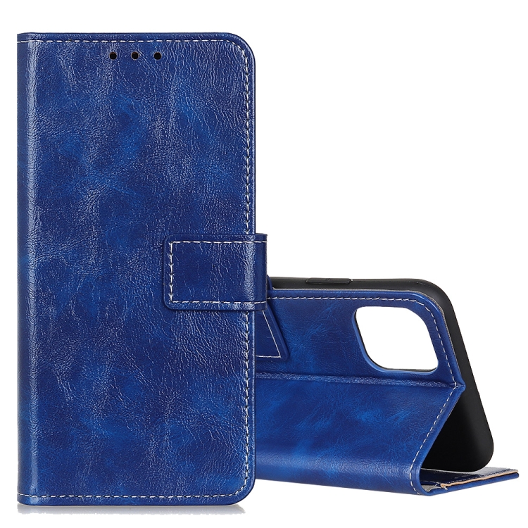 

For Galaxy S10 Lite / A91 Retro Crazy Horse Texture Horizontal Flip Leather Case with Holder & Card Slots & Photo Frame & Wallet(Blue)