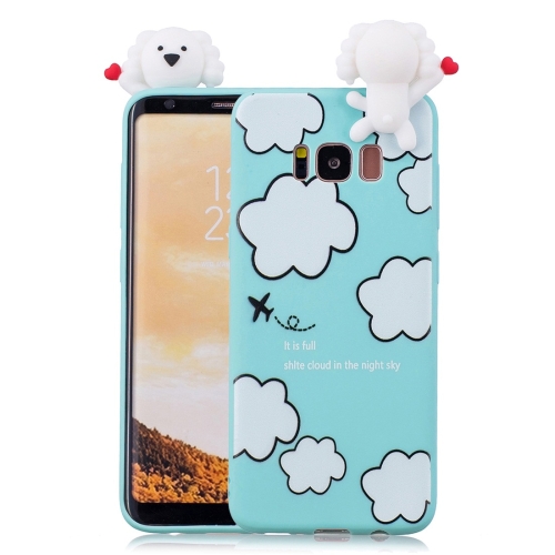 

For Galaxy S8+ Shockproof Cartoon TPU Protective Case(Clouds)