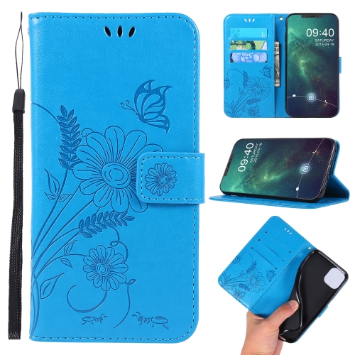 

For iPhone 11 Ant Dating Series Mobile Phone Leather Case with Stand & Card Slot & Wallet(Blue)