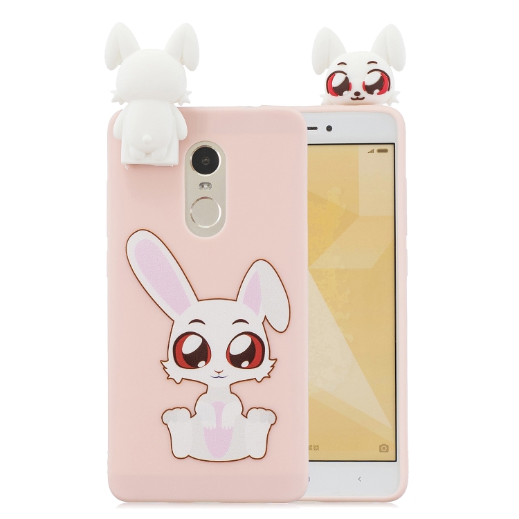 

For Xiaomi Redmi Note 4 / 4X Cartoon Shockproof TPU Protective Case with Holder(Rabbit)