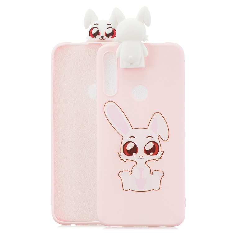 

For Huawei P Smart Z Cartoon Shockproof TPU Protective Case with Holder(Rabbit)