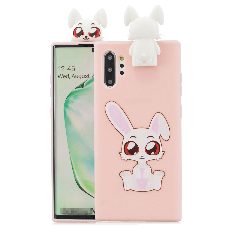 

For Galaxy Note 10 Pro Cartoon Shockproof TPU Protective Case with Holder(Rabbit)