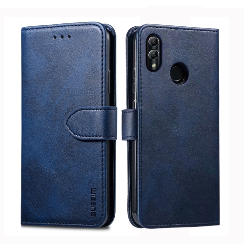 

For Huawei P30 Lite GUSSIM Business Style Horizontal Flip Leather Case with Holder & Card Slots & Wallet(Blue)