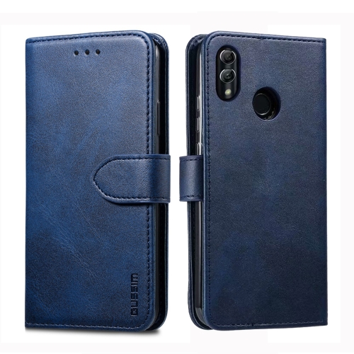 

For Huawei Honor 10 Lite / P Smart (2019) GUSSIM Business Style Horizontal Flip Leather Case with Holder & Card Slots & Wallet(Blue)