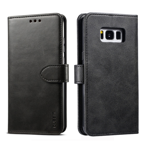 

For Galaxy S8+ GUSSIM Business Style Horizontal Flip Leather Case with Holder & Card Slots & Wallet(Black)