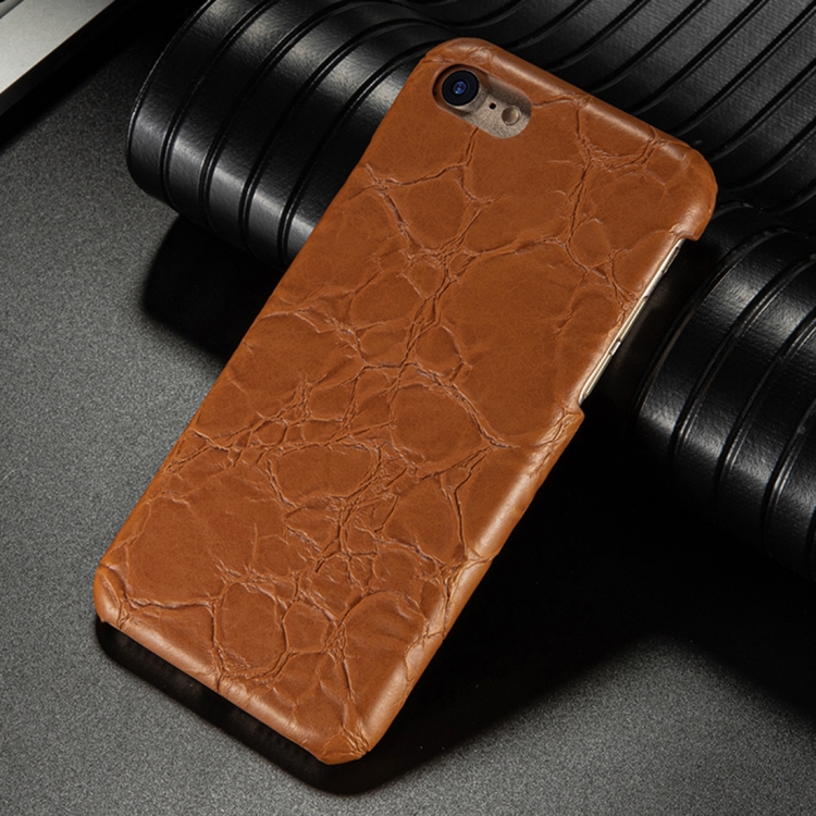 

For iPhone 8 / 7 Retro Dragon Texture Phone Case(Brown)